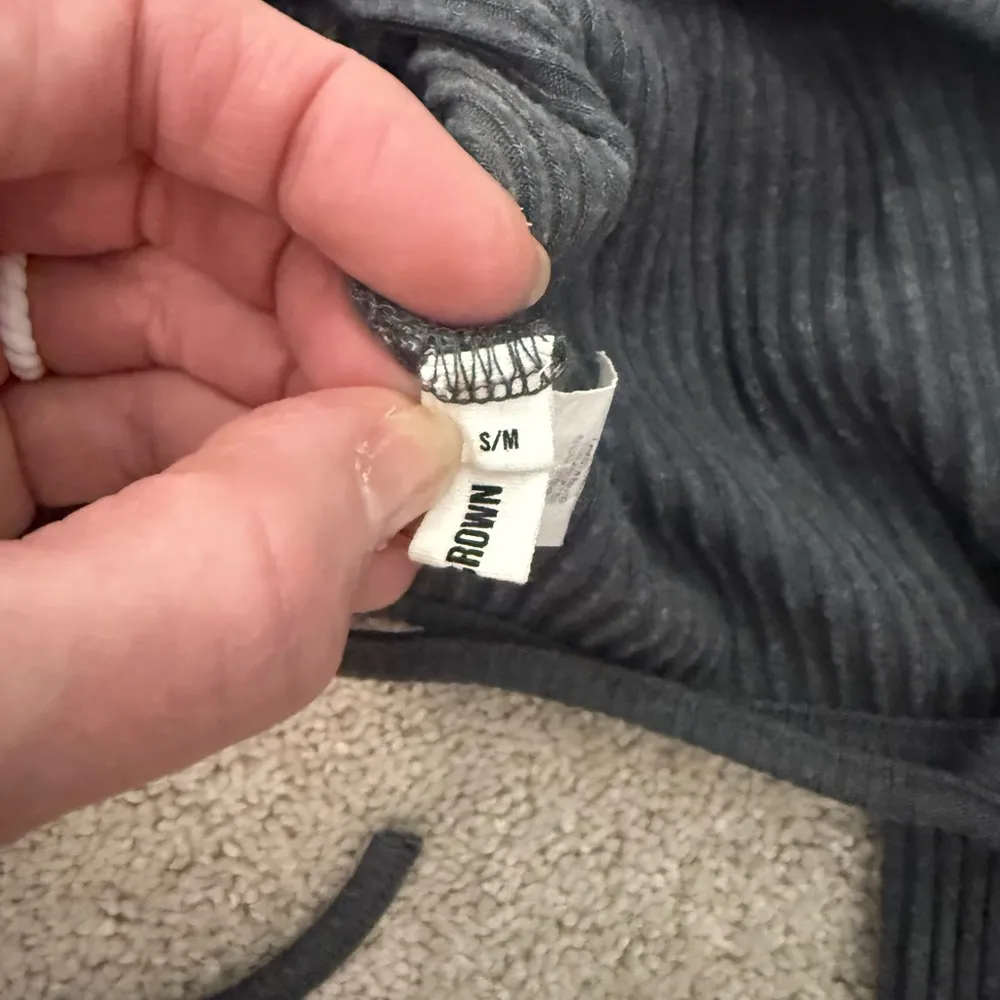 Joah Brown Ribbed Wrap Top! - Image 3