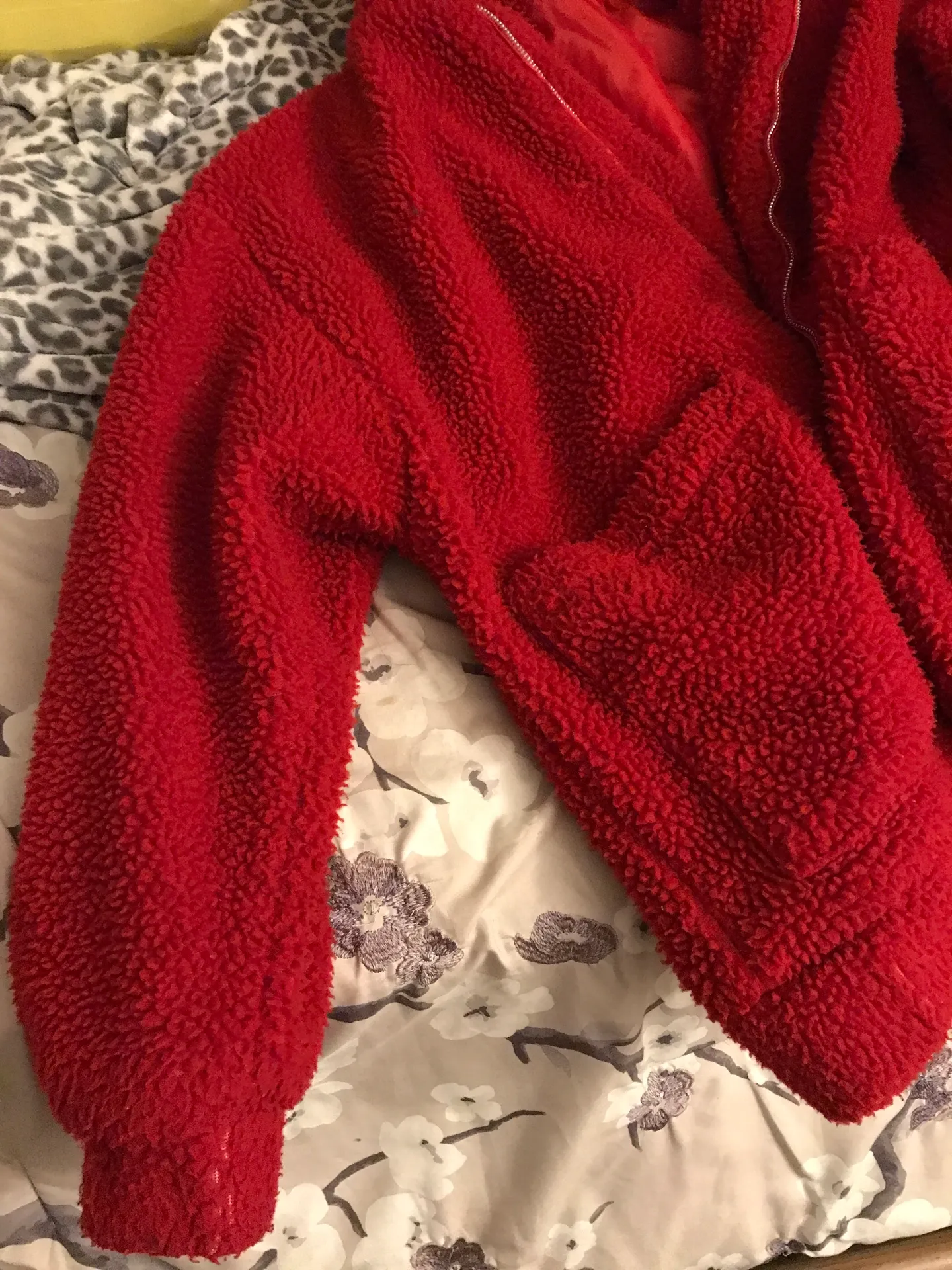 i.am.gia Red Pixie Teddy Coat Zip Up Jacket - Image 5