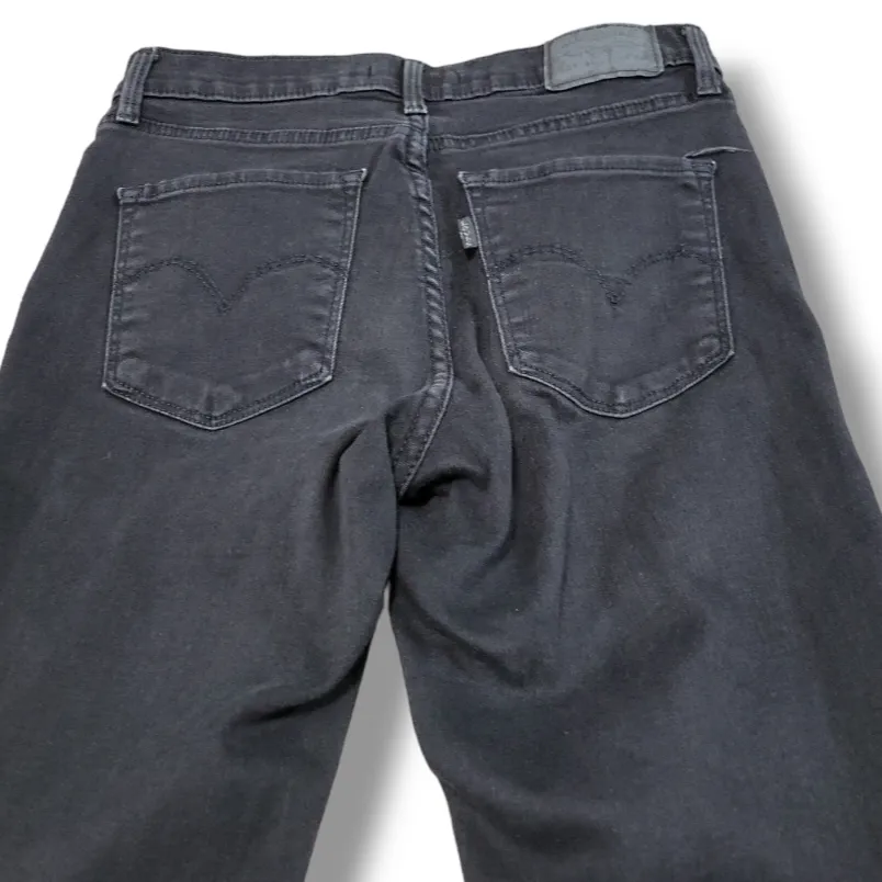 Levi's Jeans Size 26 W26xL30 Levi's 311 Shaping Skinny Jeans Stretch Black Denim Pants - Image 5