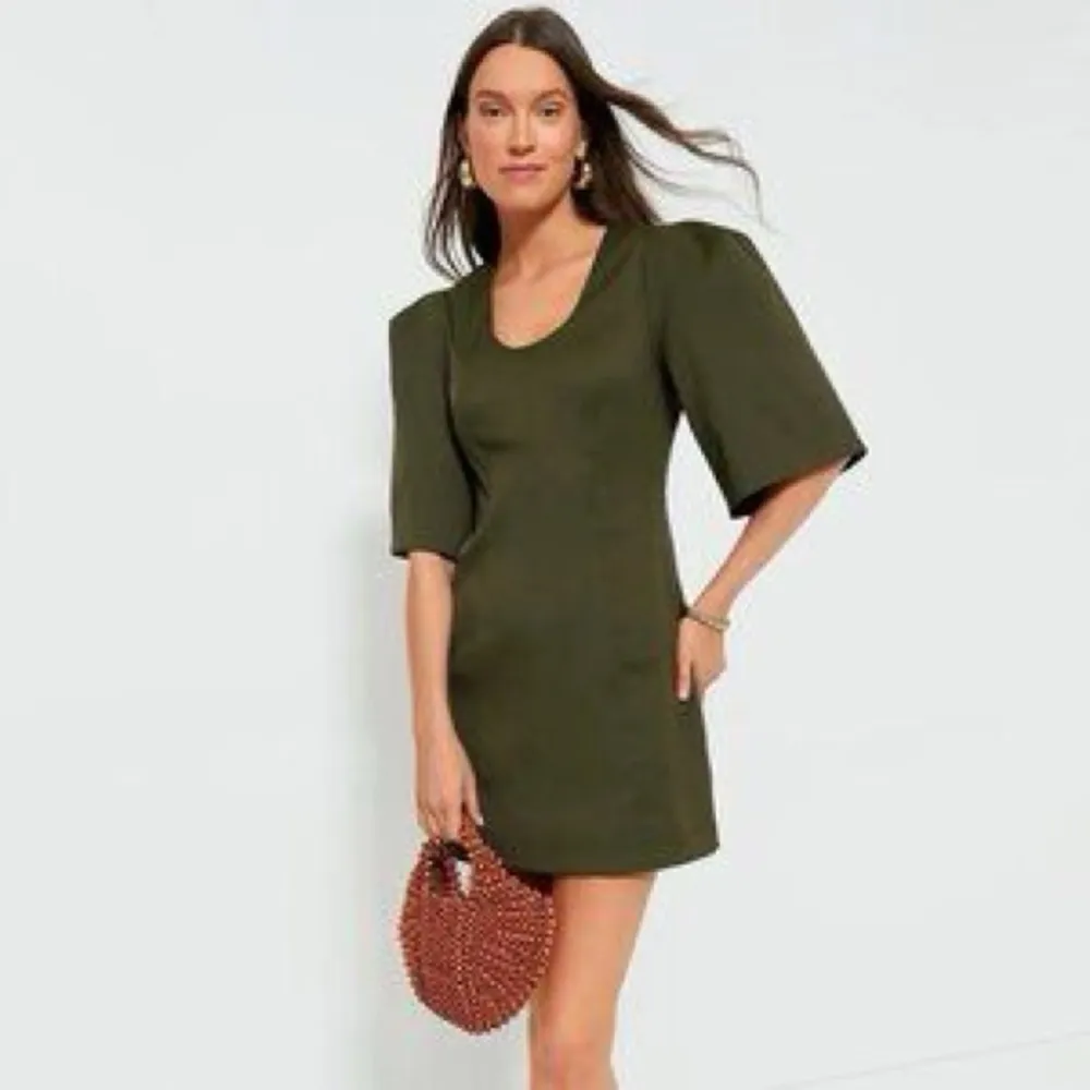 Tuckernuck Olive Twill Ariella Mini Dress XXXL | Puff Sleeve Utility Style NWT - Image 2