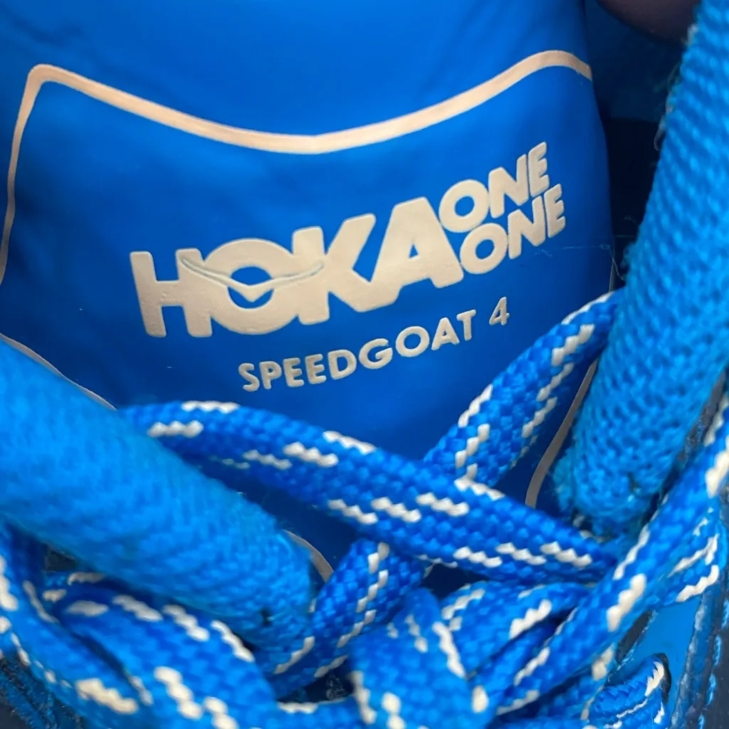 HOKA ONE ONE Speedgoat 4 Sneaker Women's 9.5 Running Shoes Blue - Image 11