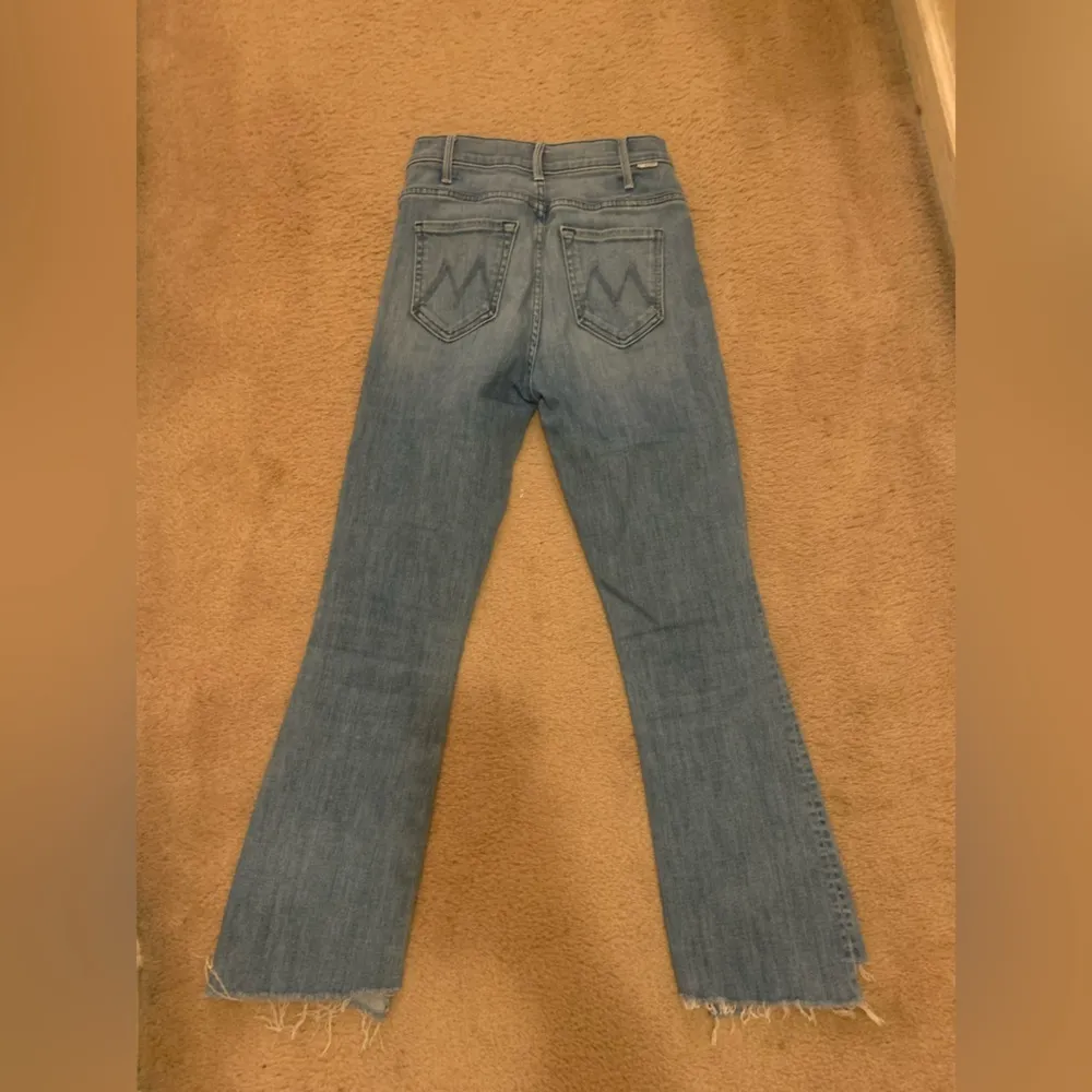 Mother Hustler Two Step Ankle Fray Thunderstruck denim jeans revolve fall $224 Blue Size 25 - Image 6