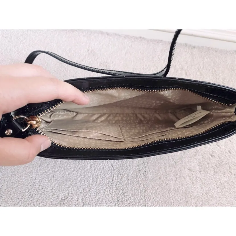 Kate Spade Camellia Street Amy Black Patent Crossbody - Image 8