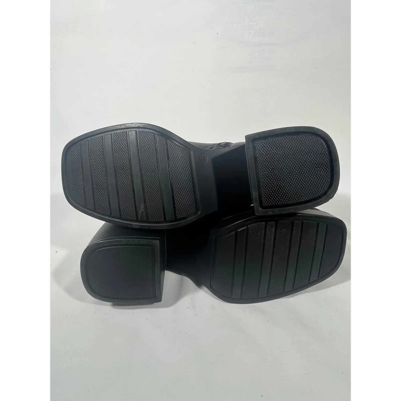 Melody Women's Black Square Toe Platform Ankle Boots Goth Y2K Chunky Heel Sz 8 - Image 8