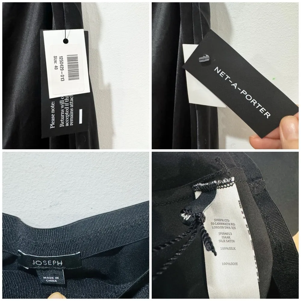 JOSEPH Isaak silk-satin midi skirt - Image 9