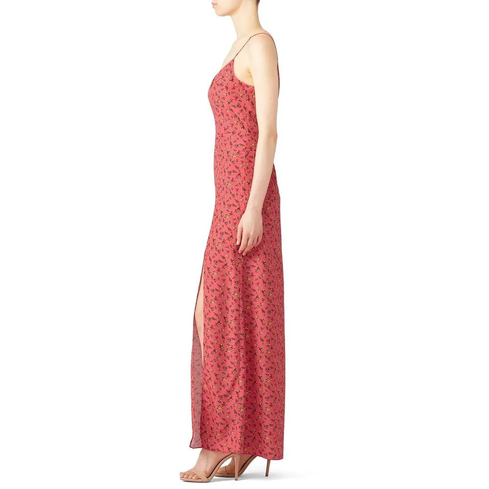 Slate + Willow Rose Vine Pink Floral Print Sleeveless Maxi Dress Size 0 - Image 5