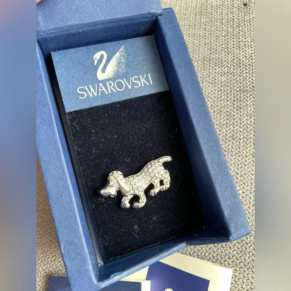 Authentic SWAROVSKI DOG brooch🐕💎 - Image 14