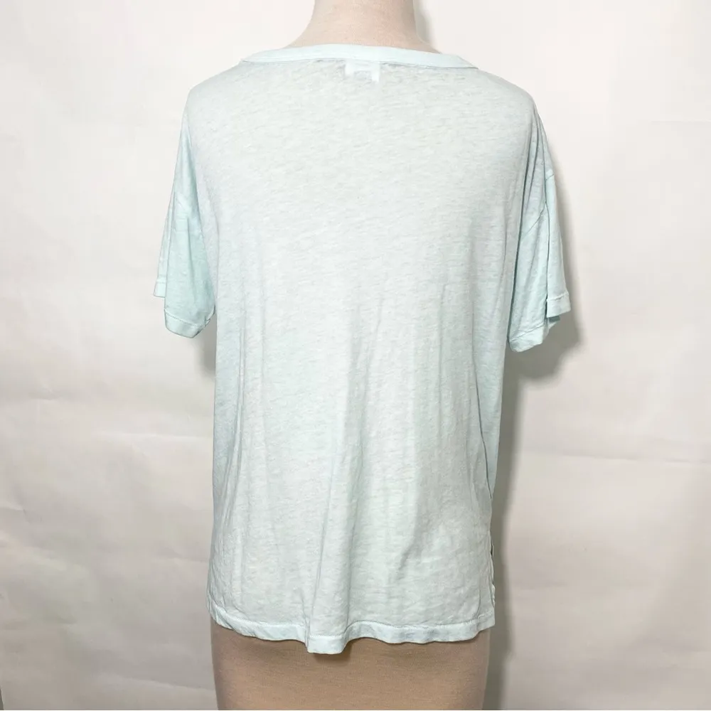 Victoria’s Secret PINK cut out Keyhole V Neck Baby Blue Short Sleeve Tee - Image 93