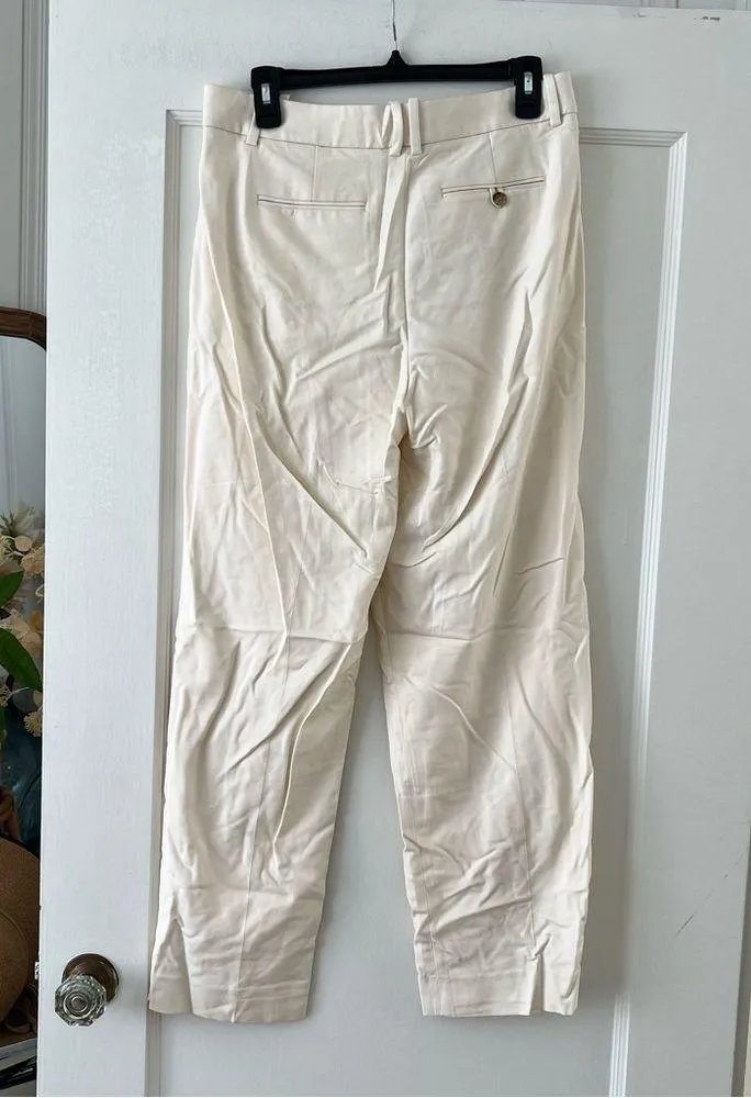 J. Crew Women's Essential pant in city twill Soft Ivory Size 6 NWT - Image 7