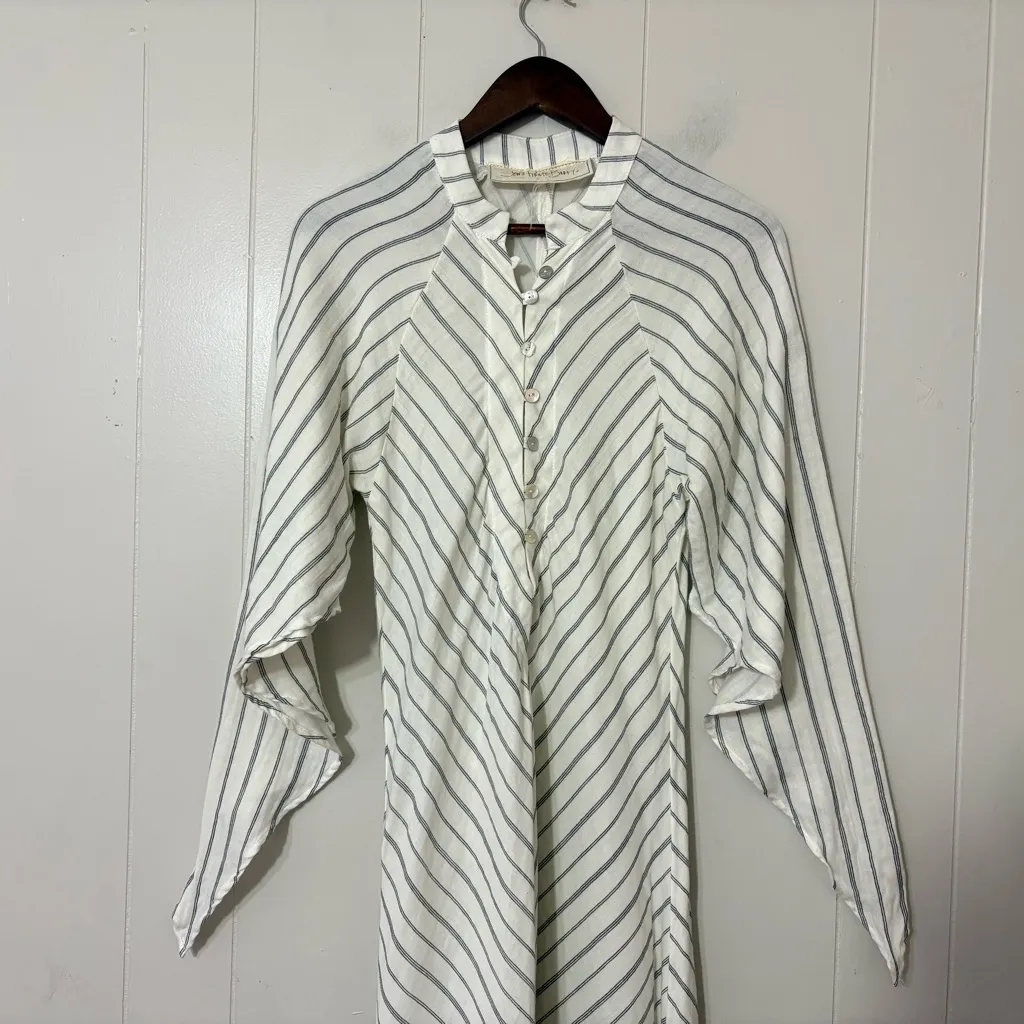 Jen’s Pirate Booty Hyacinth Gown Maxi Dress Striped Boho Size L - Image 4