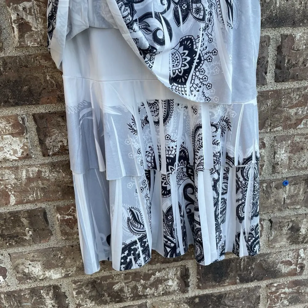 Vintage Y2K Wetseal Chiffon Tiered Paisley Spaghetti‎ Strap Cami Blouse Flowy - Image 8