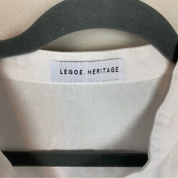 Legoe Heritage Maternity The Linen Shirt in‎ White Size 4 or XXL - Image 6