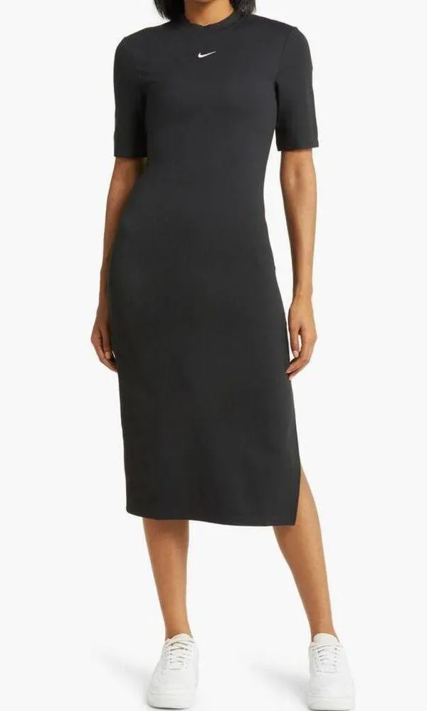 Nike Sportswear Essential Tight Crewneck Midi Dress - Image 3