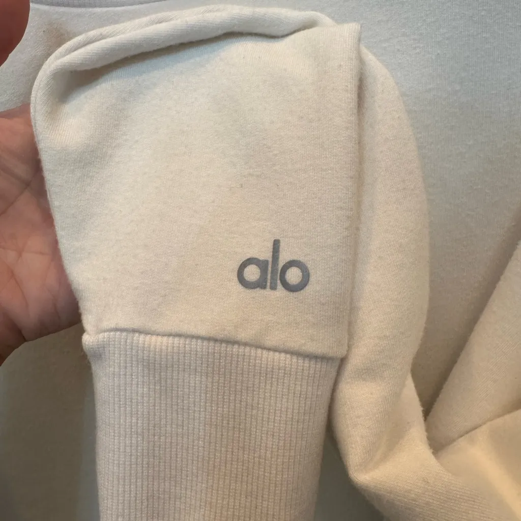 Alo yoga Air Land Ocean Crew Pullover - white - Image 2