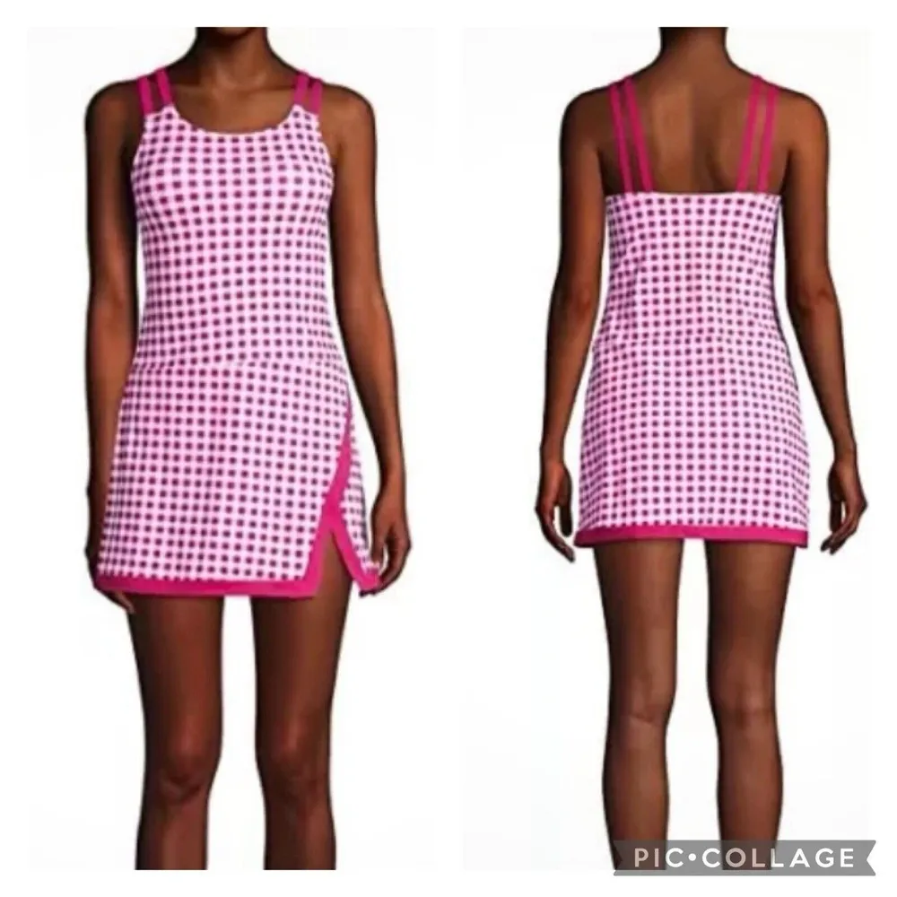 Lands End Green Tummy Control Swim Dress Skirt One Piece‎ Swimsuit Size 26W - Image 10