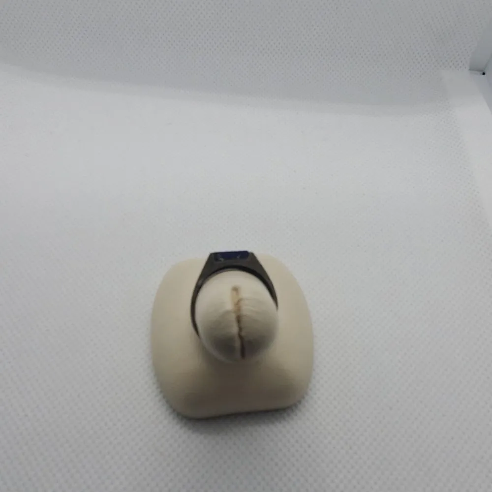 Sterling Silver Lapis Lazuli Stone Ring Blue Size 8 - Image 7