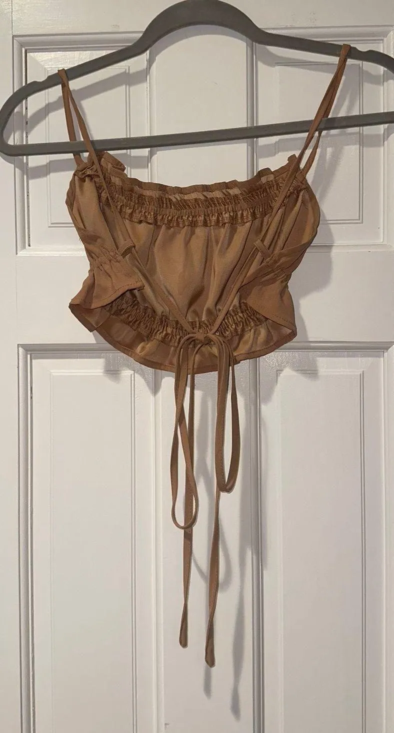 SheIn Ruffle Trim Backless Halter Top - Image 7