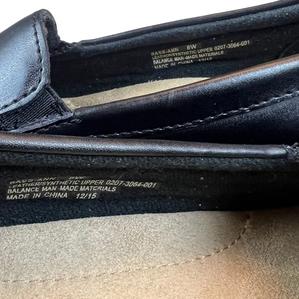 Women's Black G.H. BASS & CO Ann Loafers Size 8 - Image 11
