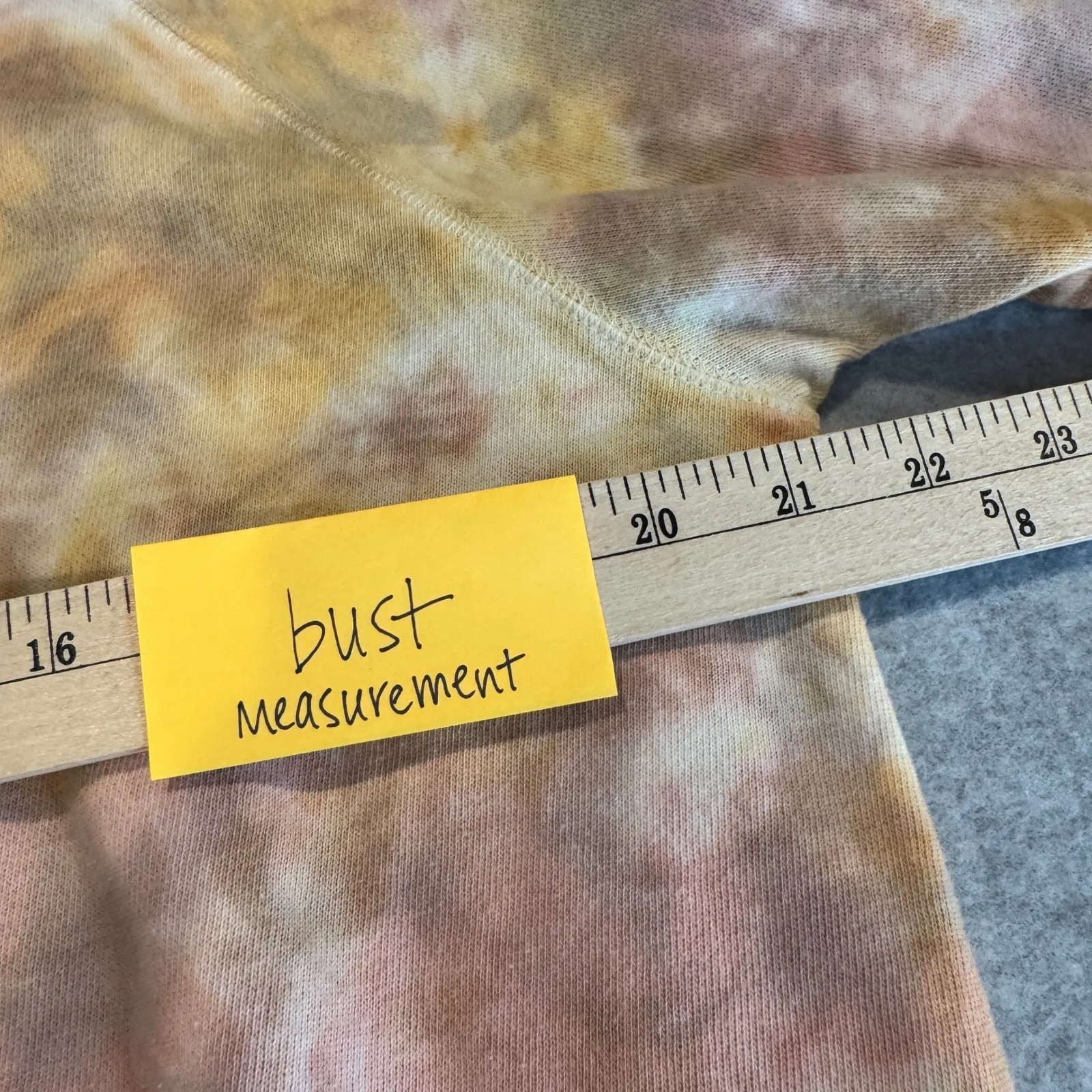 Old Navy Tie Dye Crewneck Sweatshirt Womans Large Orange Pink Cotton Polyester - Image 9