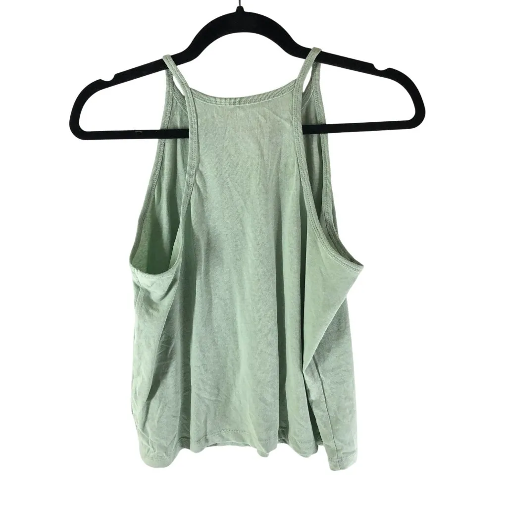 Everlane Hemp Cutaway Tank Top Organic Cotton Blend Sleeveless Green S - Image 2