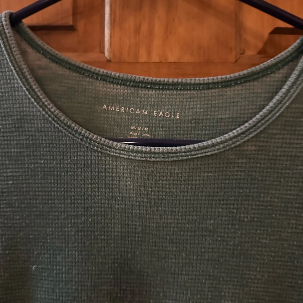 American Eagle Outfitters Teal Short Sleeve Top - Image 4