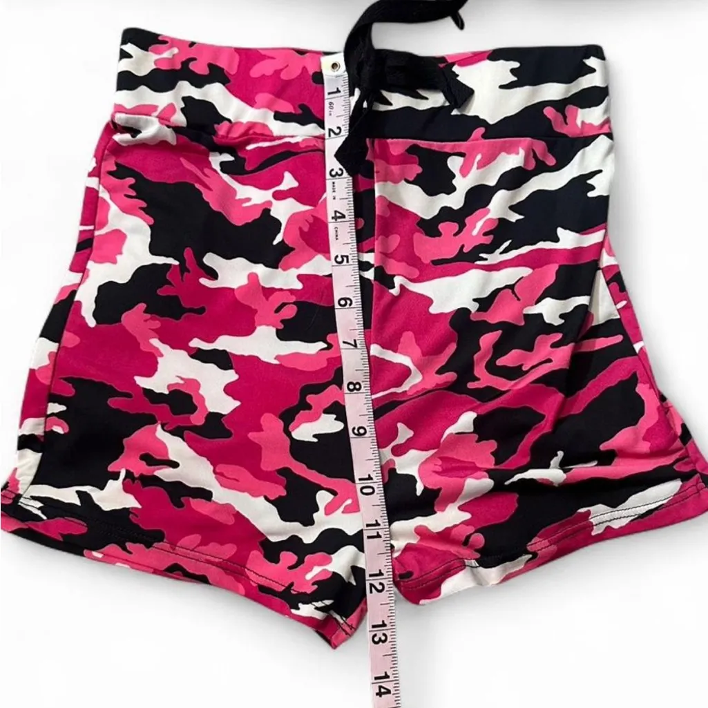 ‎Shorts and Cropped Top Set Pink - Image 15