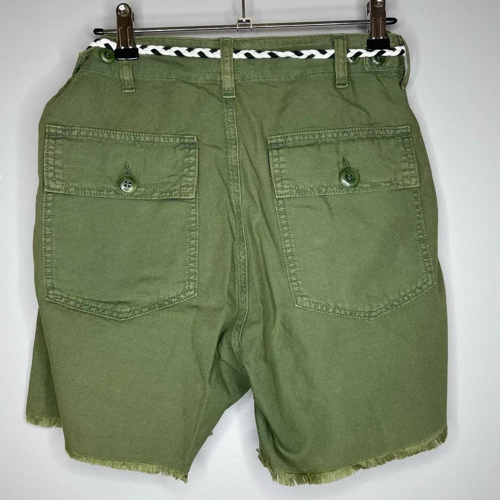 NWT The Great. The Army Lightweight High Waisted Shorts Size 26 - Image 4