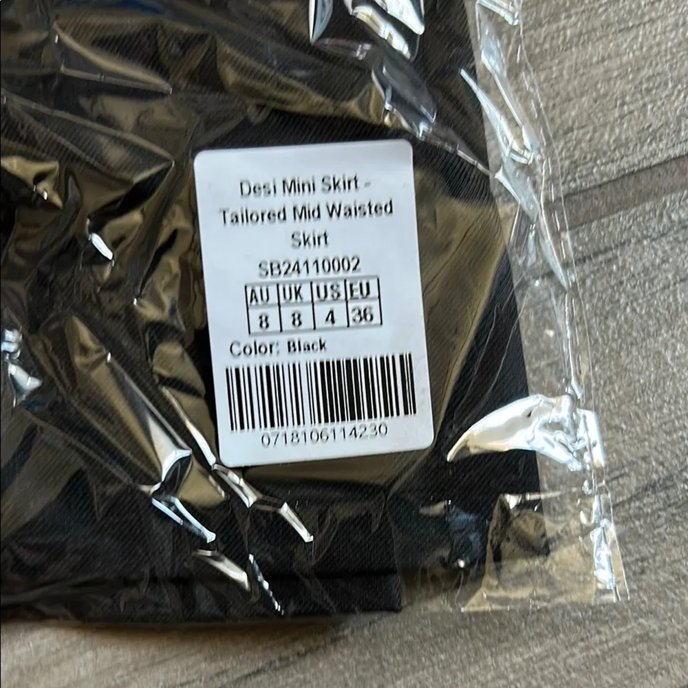 Showpo desi mini skirt Black Size 4 - Image 5