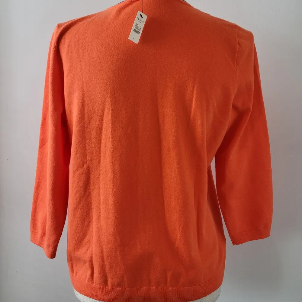 Talbots coral preppy cardigan size lp - Image 5