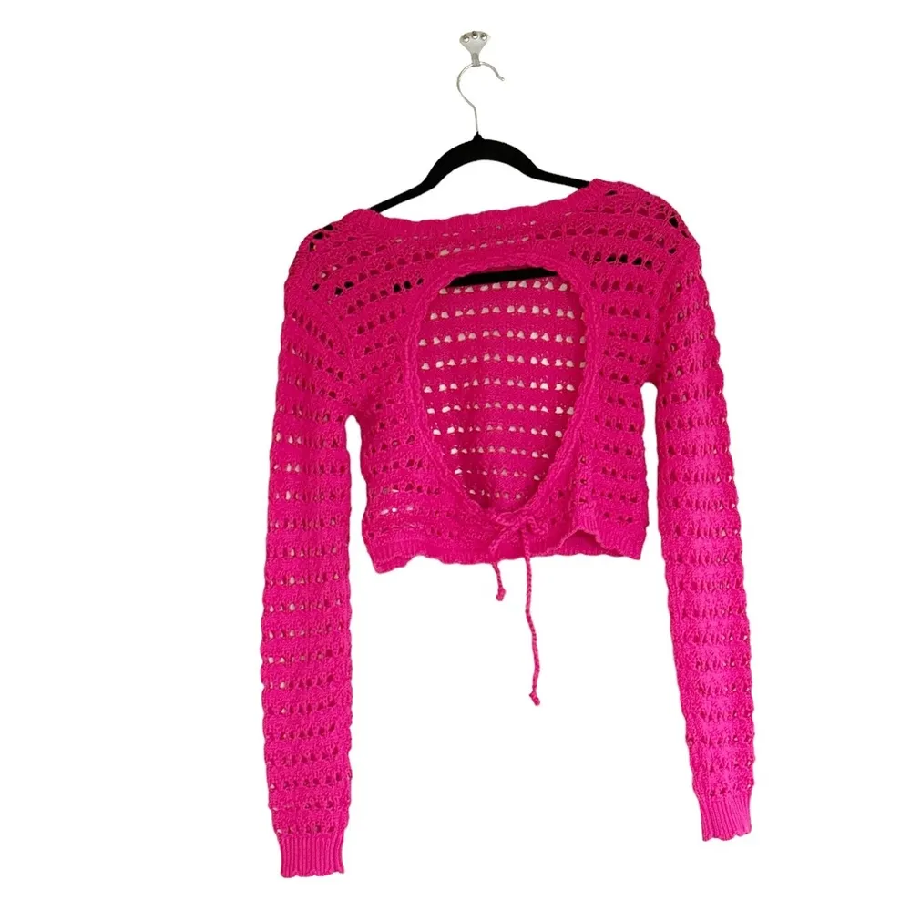 NWOT FP BEACH Haut En Fauxchet Waiting For Tonight - Pink Phenom - Image 7