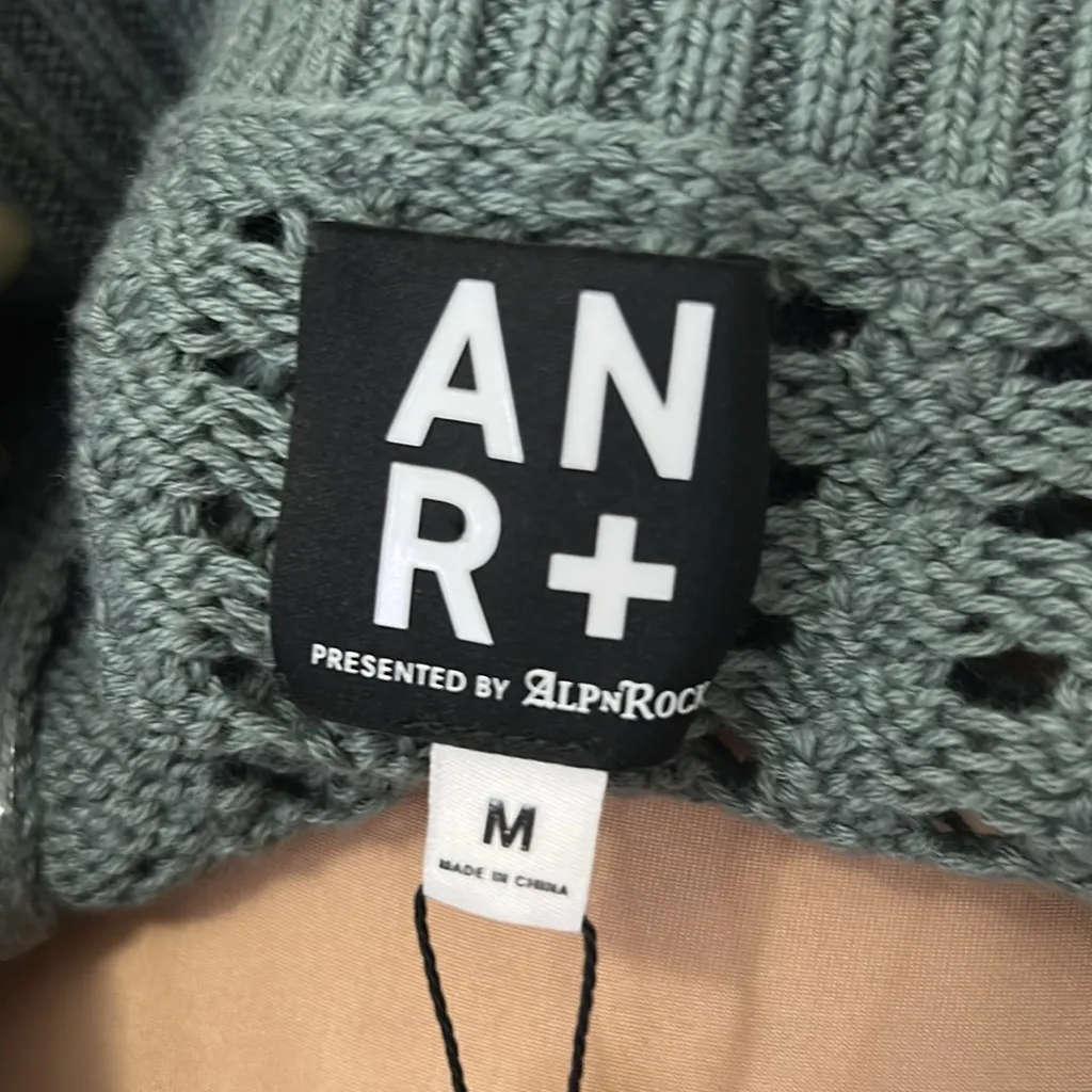 Alp n Rock Kinna Open Knit Sweater Eucalyptus Size M - Image 9