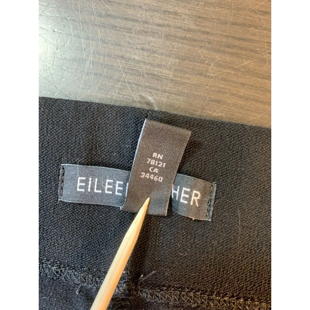 Eileen Fisher  Pants Womens Large Black Minimal‎ Capsule Office Church Work Basic - Image 6