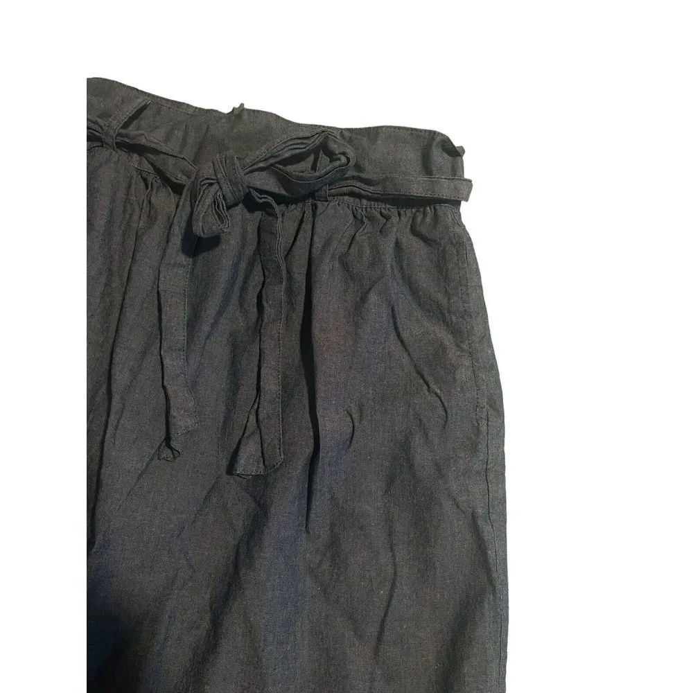 PIKO Anthropologie Blue Chambray Cotton Lightweight Women's Skirt Women's Medium - Image 4