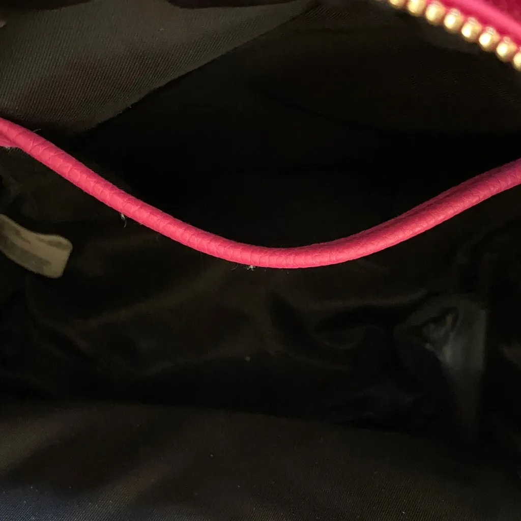 Victoria's Secret Fuchsia Mini Backpack with Gold Chain - Image 5