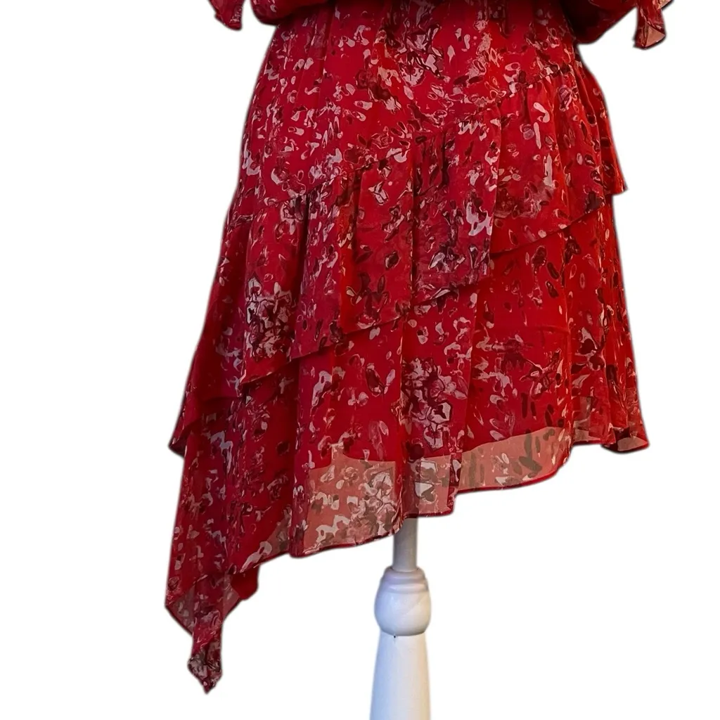Red Floral Dress - Image 13