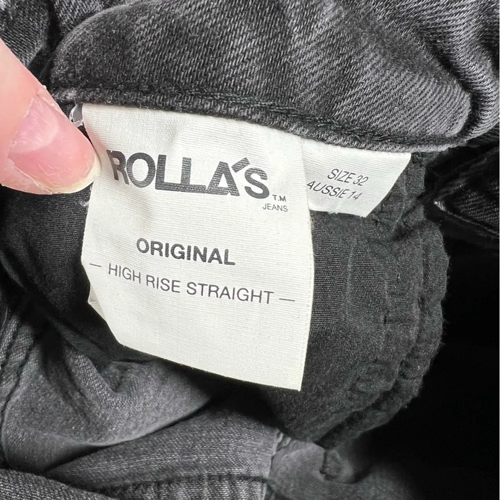 Rolla’s Black Original‎ High Rise Straight Leg Jeans Size 32 - Image 4