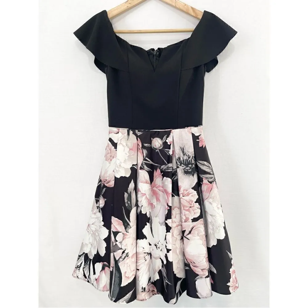 Betsy & Adam Off The Shoulder Fit & Flare Dress - 2 - Image 4