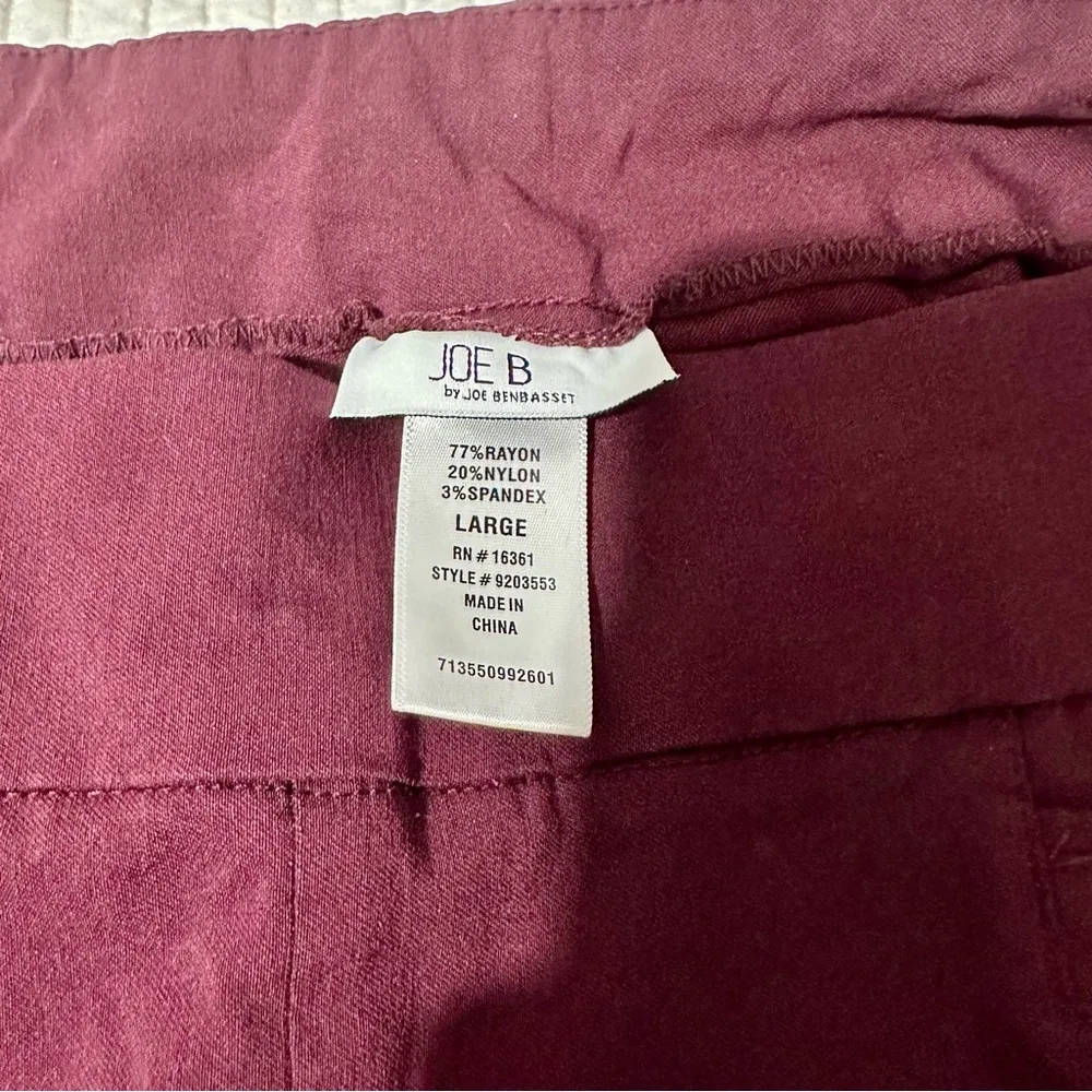 Joe B Burgundy Trousers (221) - Image 4