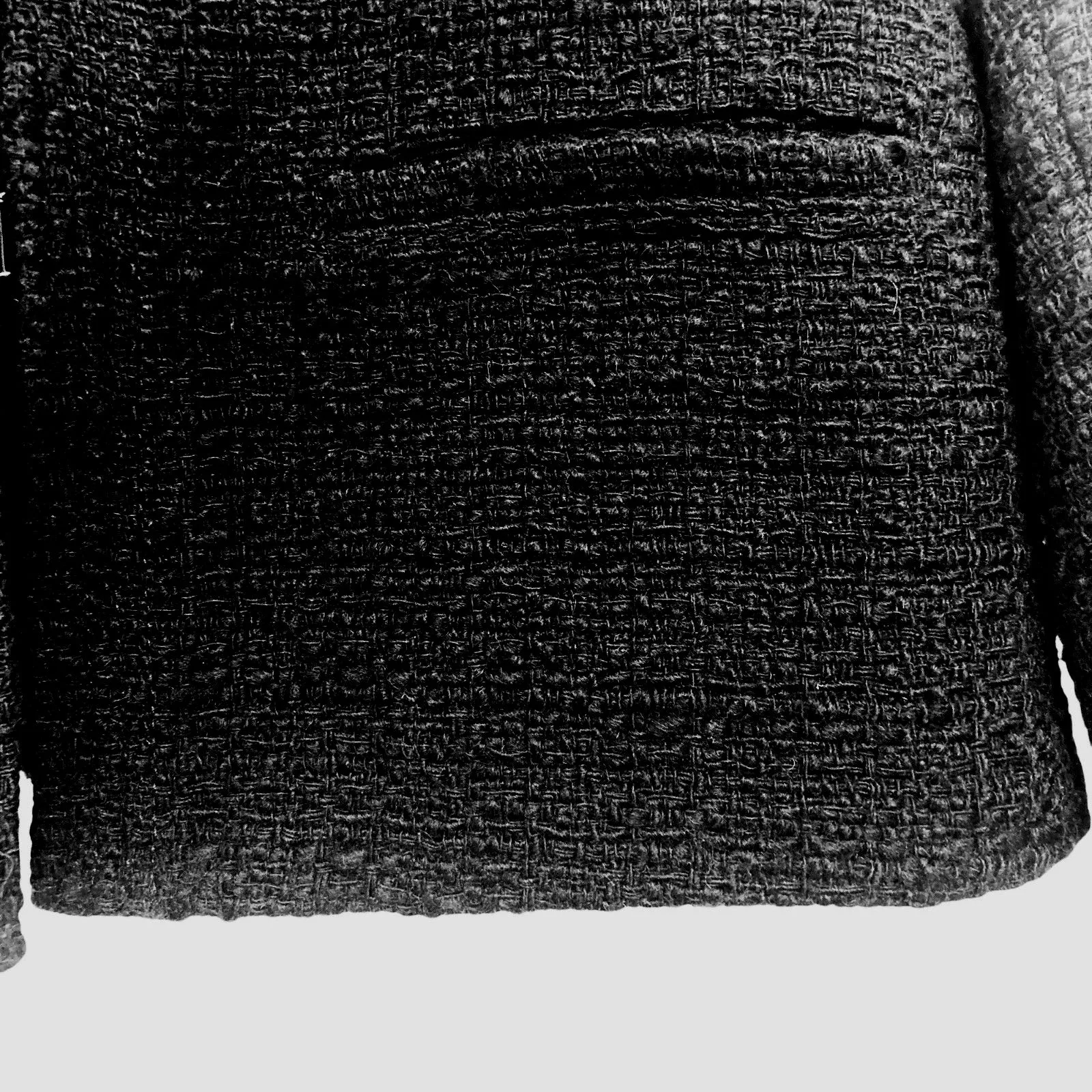 Vince Jacket 4 Black Wool Blend Boucle Cropped Blazer Silk Lined Hook - Image 8