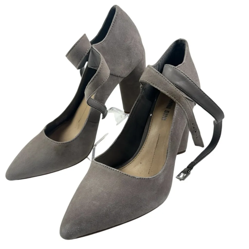 Gianni Bini Gray Suede Women’s Heels Size 8 Medium - Image 2
