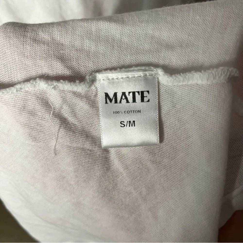 NWOT Mate the Label White Long Sleeve Raglan Sisterhood Tattoo Flowy Top sz S/M - Image 42