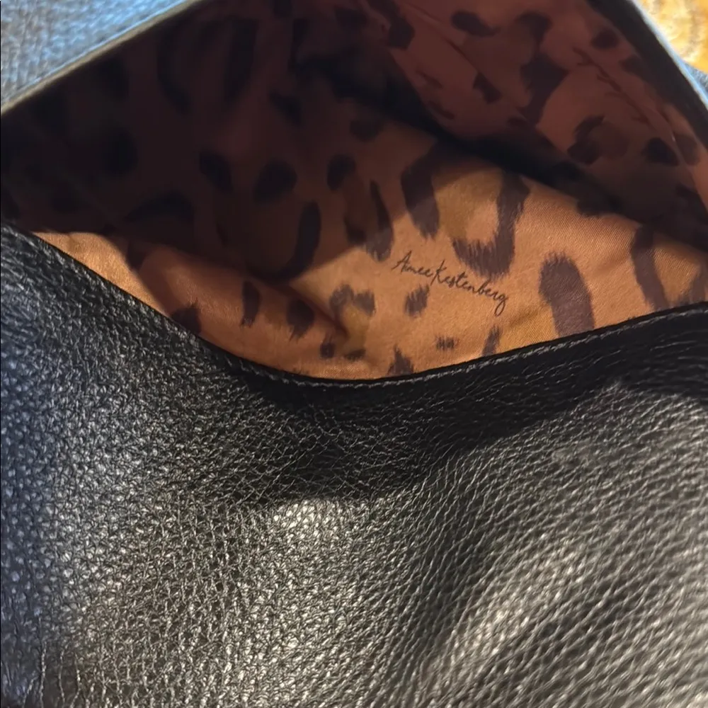 AIMEE KESTENBERG Black Crossbody Bag with Adjustable Strap and Flap Closure - Image 6