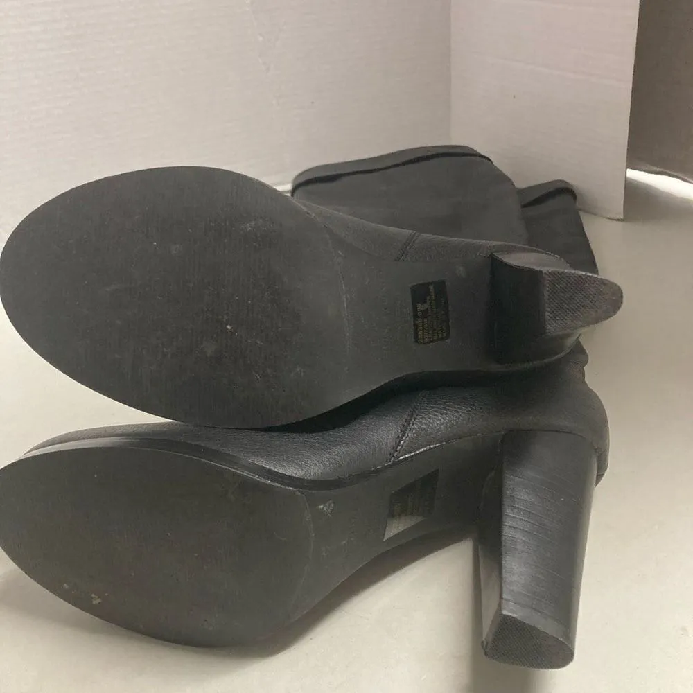 COLLIN STUART Women’s Pull On‎ Leather Knee High Boots Size 8.5 B - Image 7