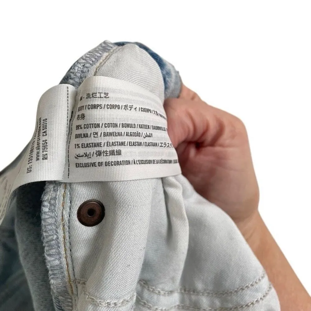 Abercrombie & Fitch Ultra High Rise The 90s Straight Jeans Womens Size 28 6 Long - Image 6