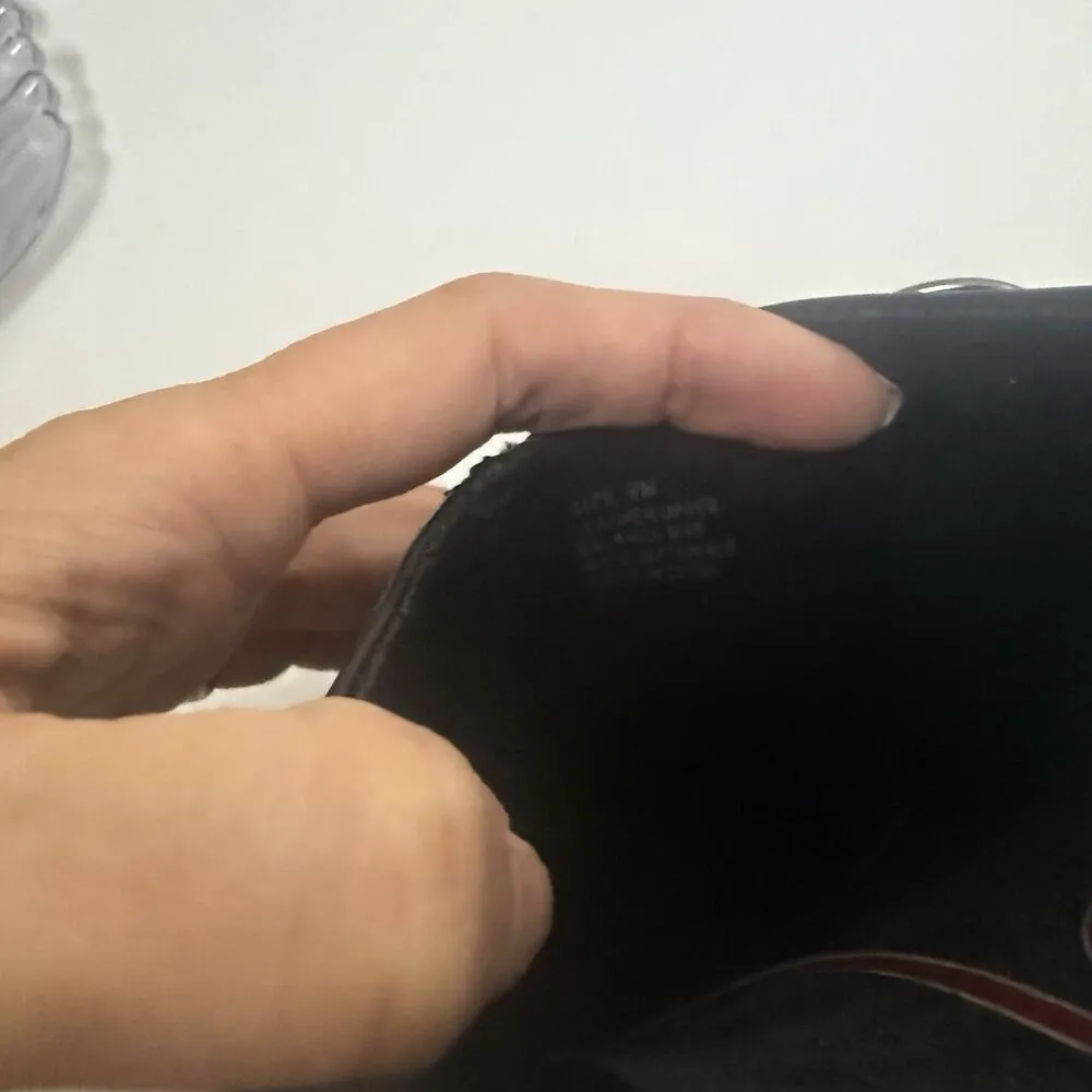 Klogs Black Leather Buckle Slip - Image 7