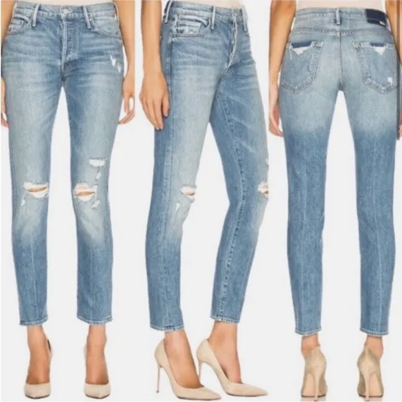 MOTHER superior THE STINGER FLOOD jeans High as The Heavens 26 Blue - Image 2