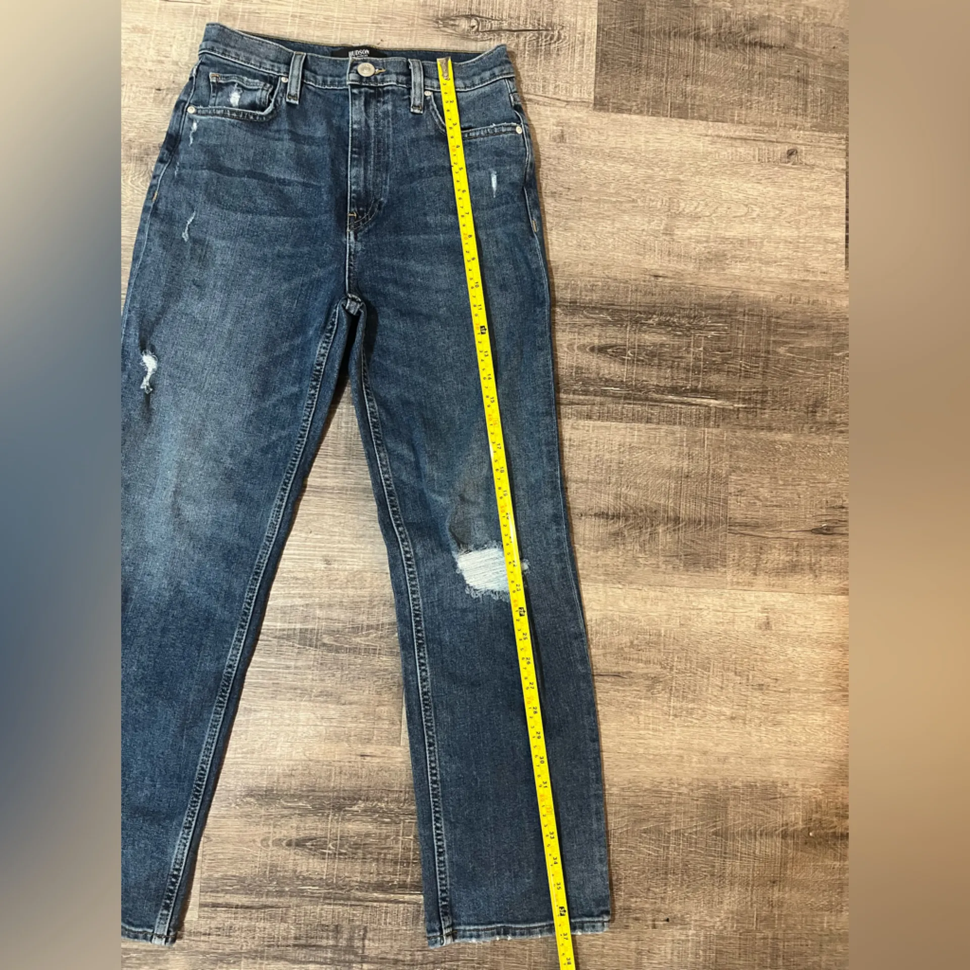 HUDSON Remi High Rise Straight Ankle Jeans in At Last - Image 7