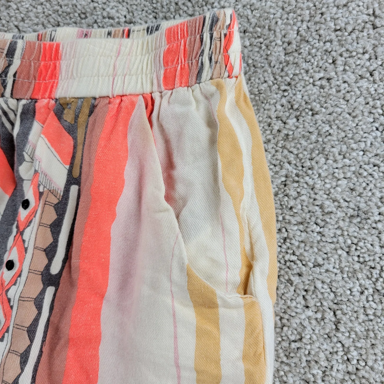 Minkpink Mayan Temple Shorts Womens S High Waist Lined Tribal Print Loose Pocket - Image 3