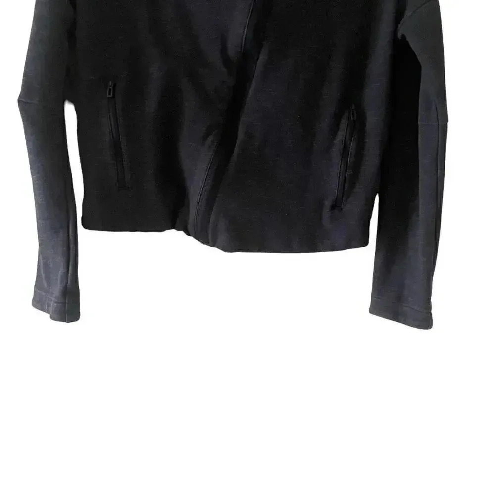 Adidas Heart Racer Track Tops Sporty Lightweight Jacket Black SZ M # 1787 - Image 4