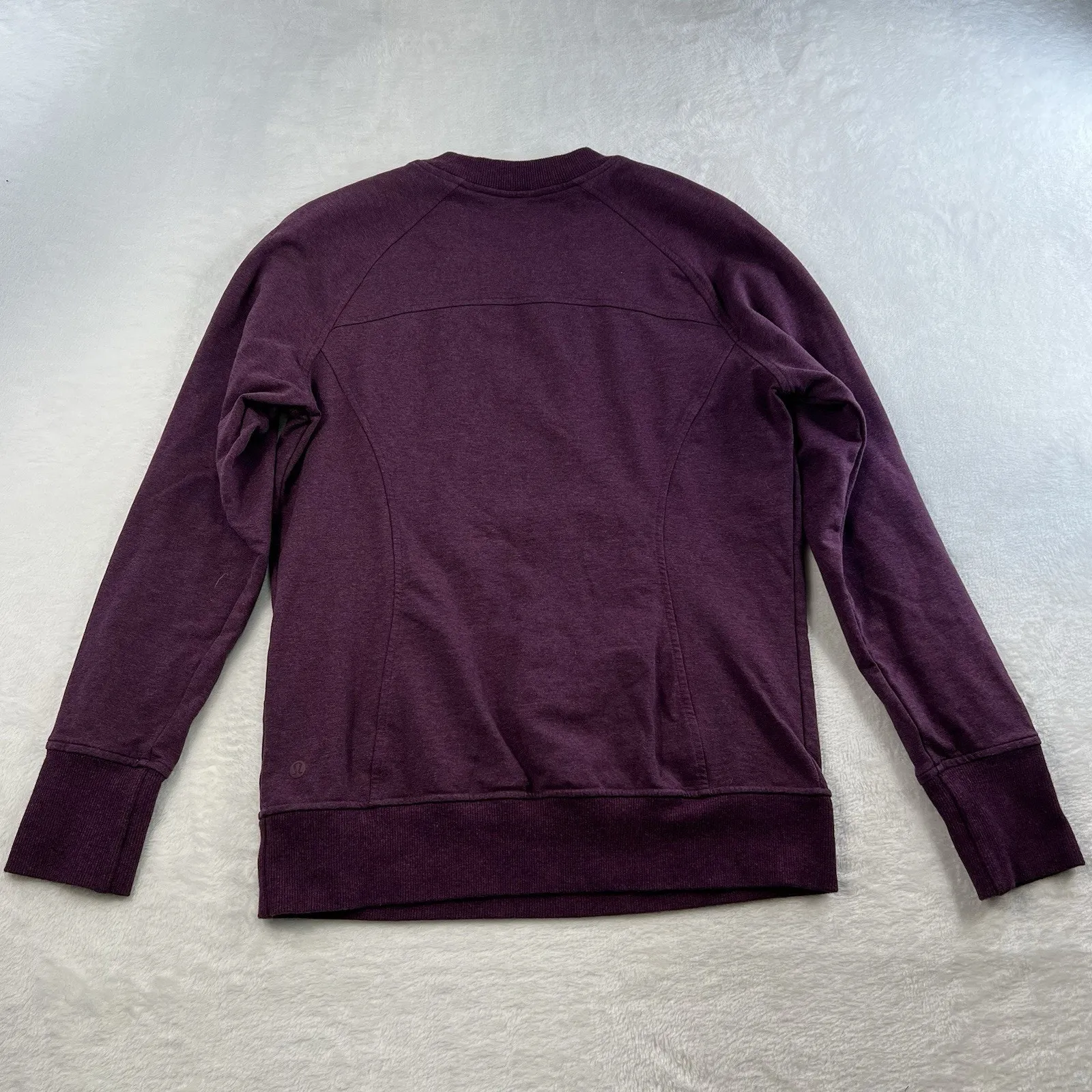 Lululemon Athletica 6 Scuba Crew Heathered Marvel Crew Neck Cotton Terry Basic - Image 9